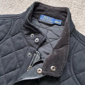 VTG Rare Polo Ralph Lauren Iconic Quilted Black Watch Outdoor Vest Size Large